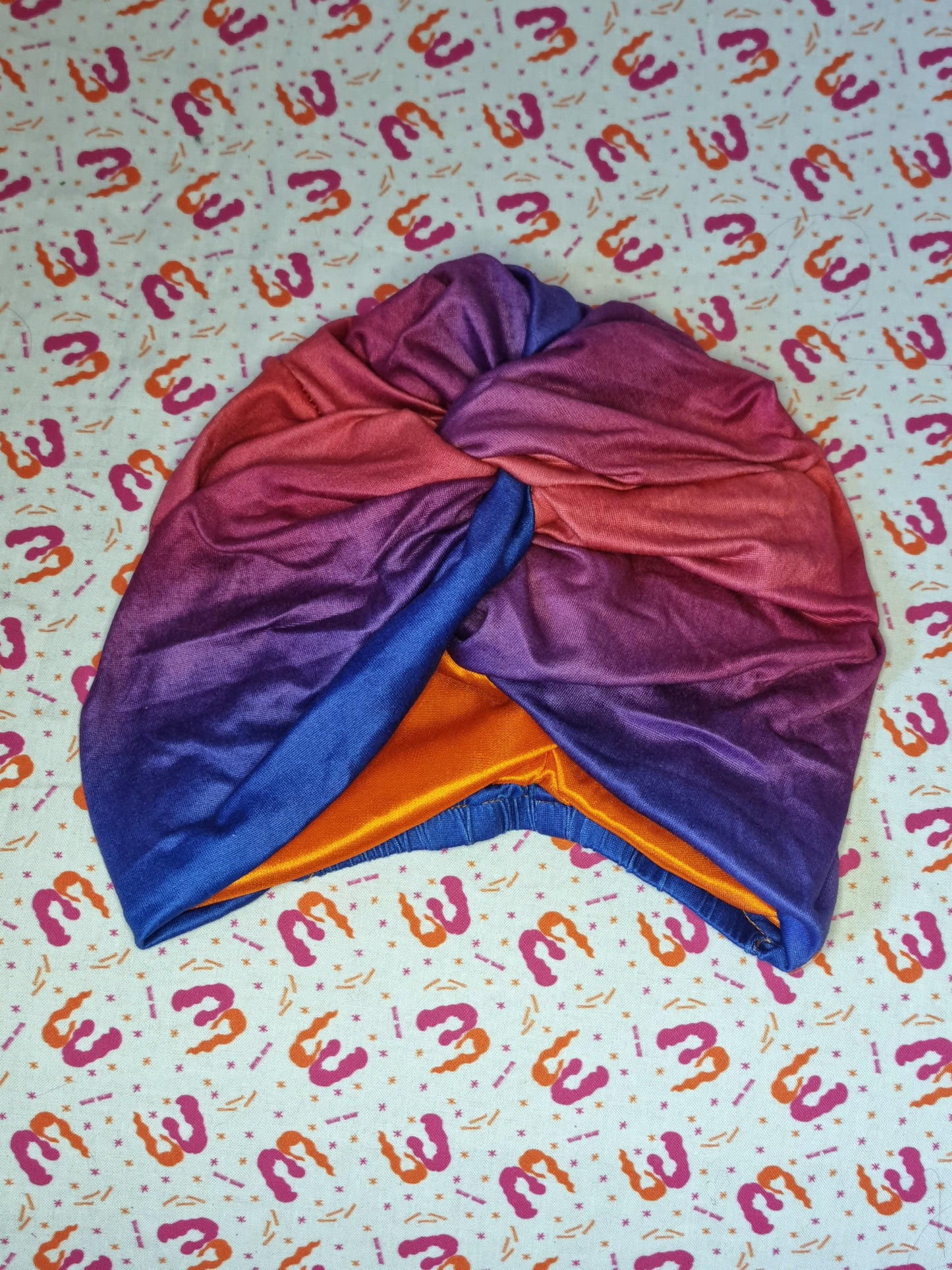 Twist Front Knit Turbans - Satin Lining