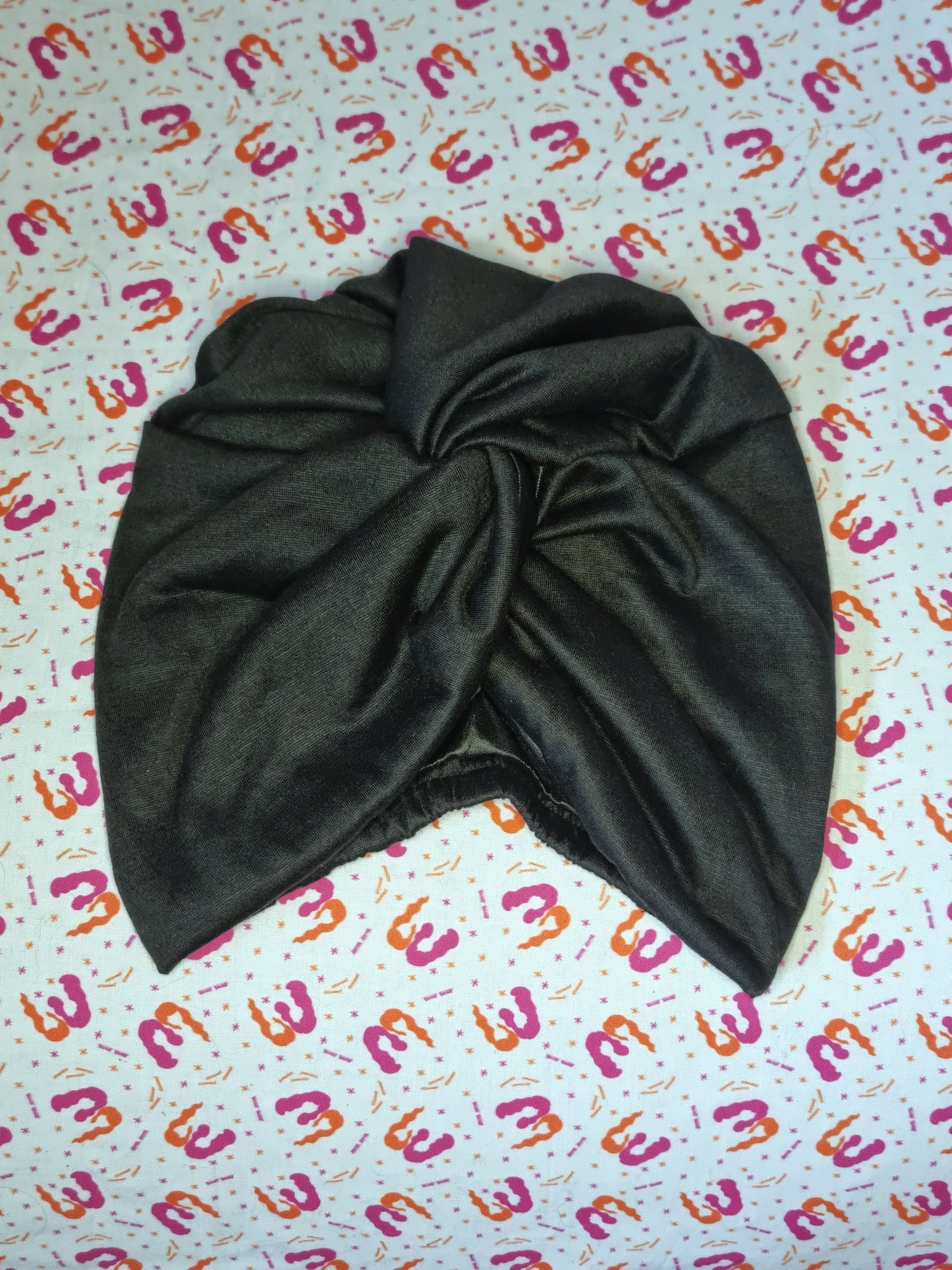 Twist Front Knit Turbans - Satin Lining
