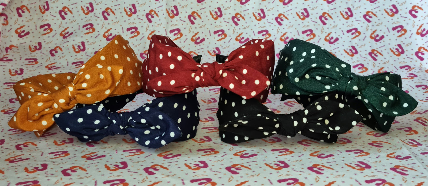 Bow Knot Hairbands - Polka Dot