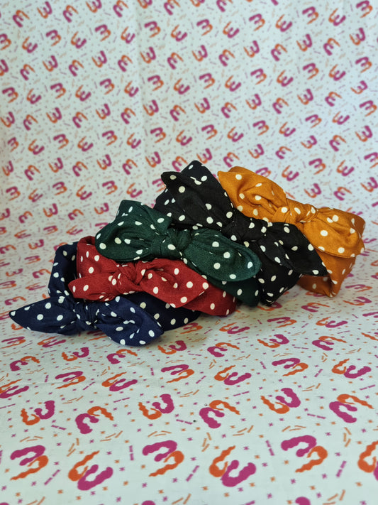 Bow Knot Hairbands - Polka Dot