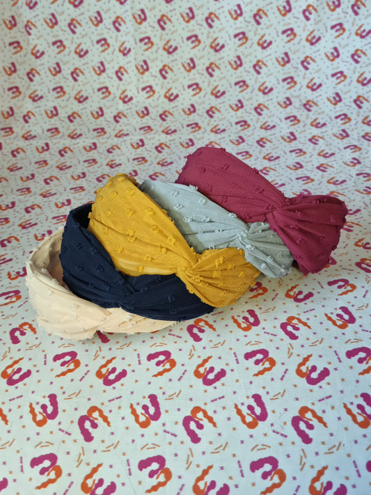 Polka Dot Chiffon Hairbands