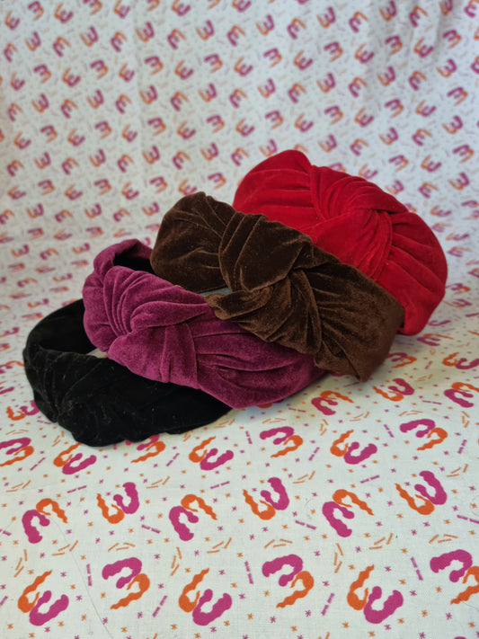 Turban Knot Hairbands - Velvet