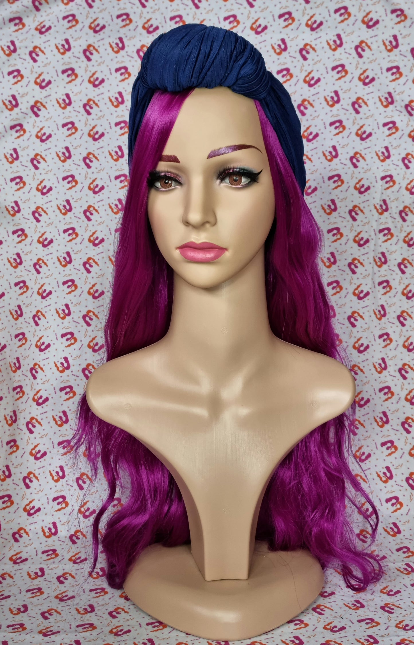 Slouchy Knot Turbans - Lurex Stripe Knit