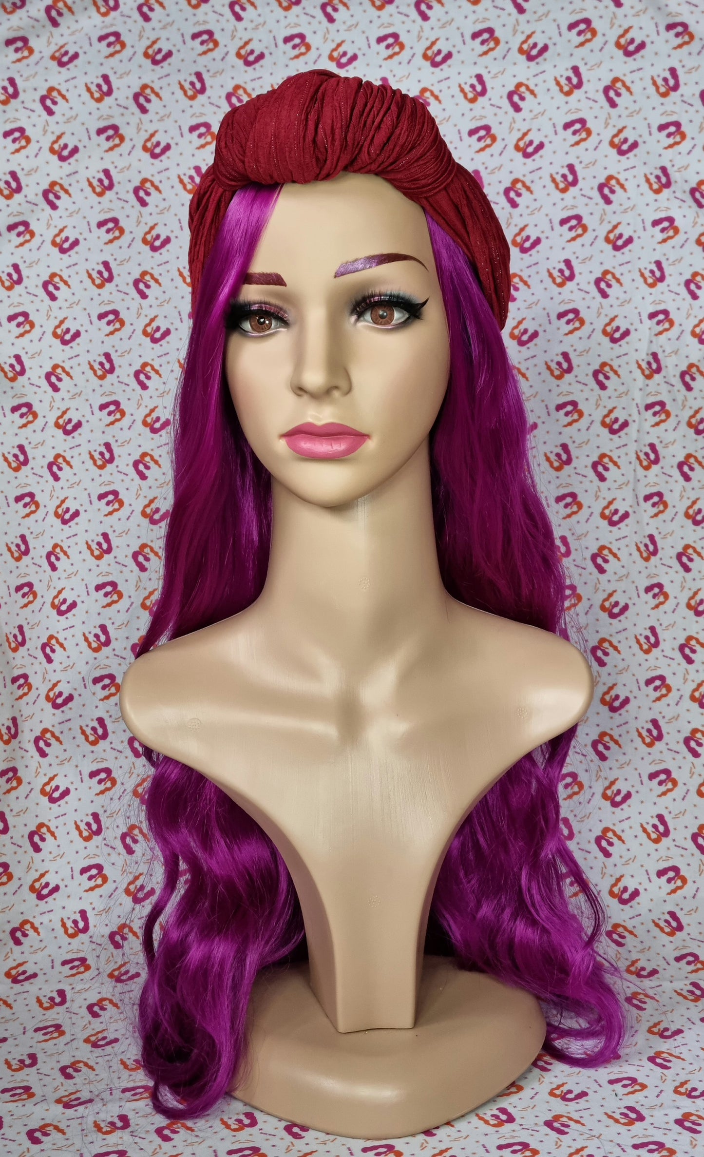 Slouchy Knot Turbans - Lurex Stripe Knit