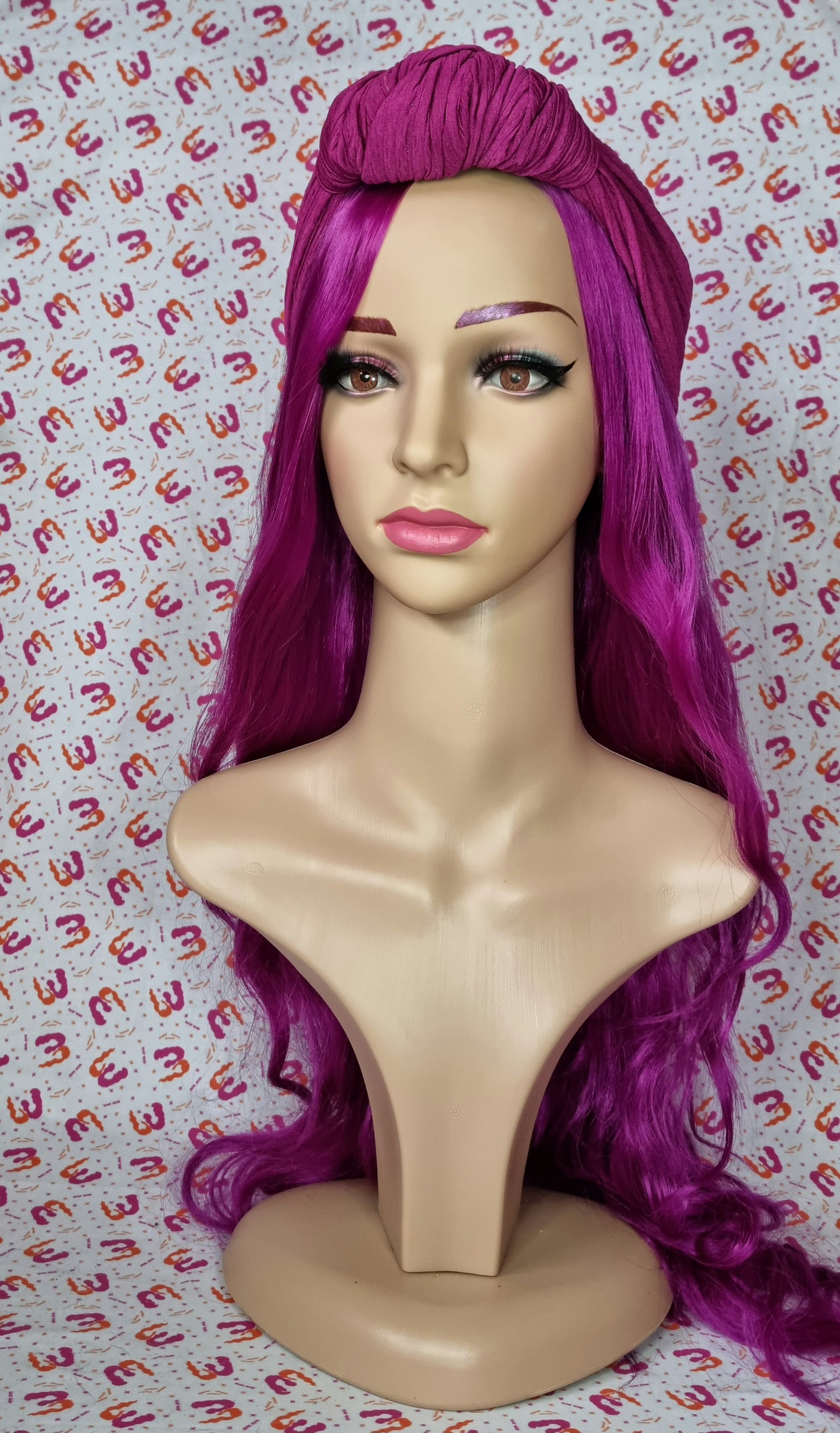 Slouchy Knot Turbans - Lurex Stripe Knit