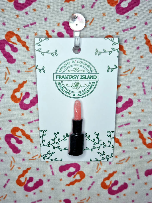 Mini Lipstick Brooch