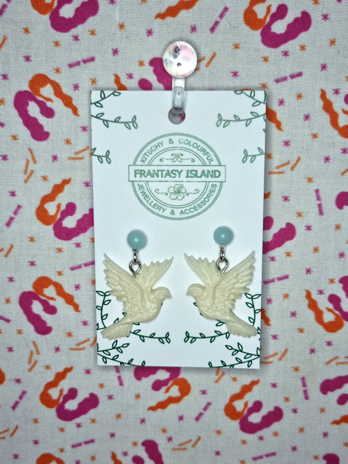 White & Sky Blue Doves