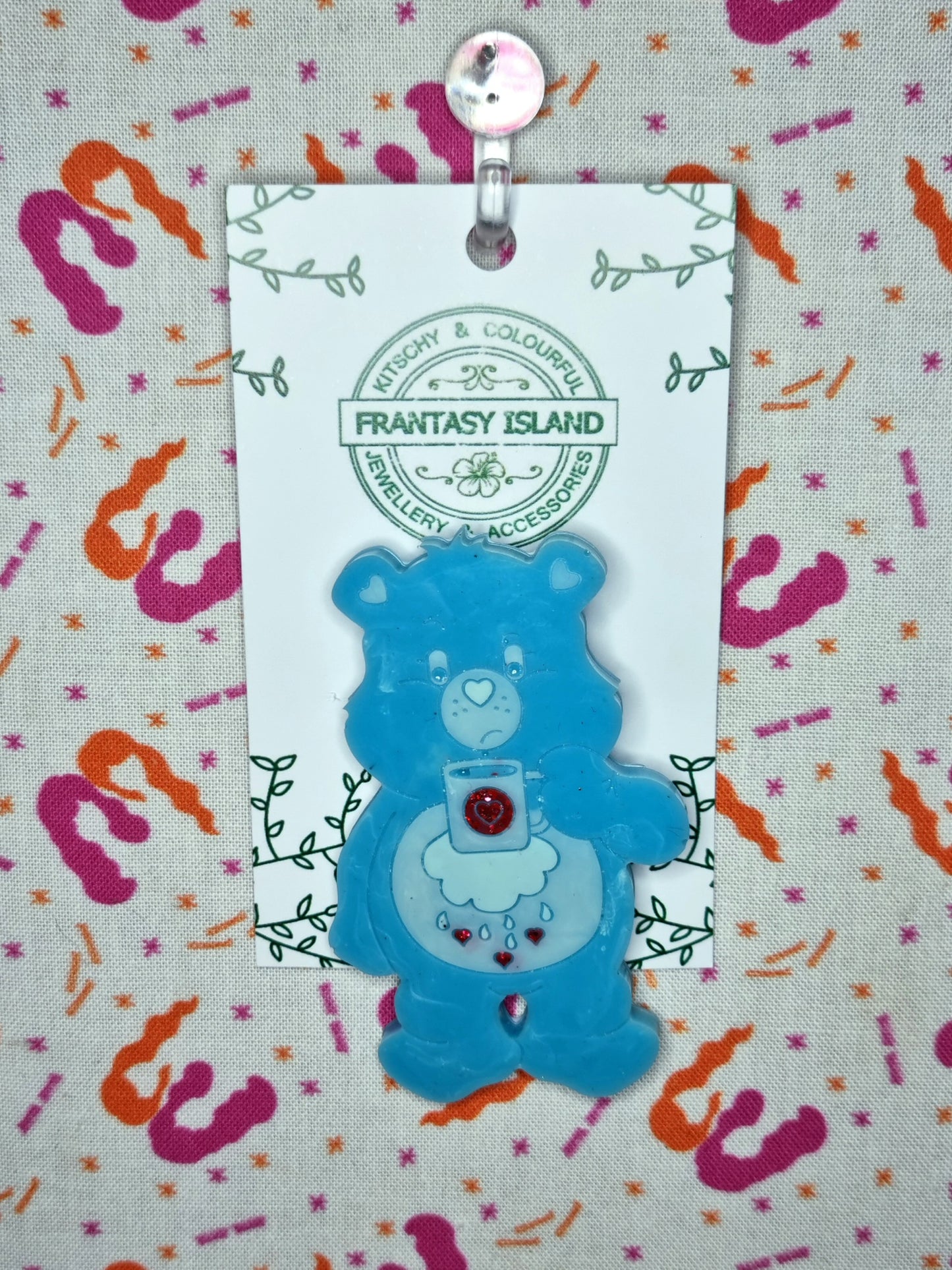 Grumpy Bear Brooch
