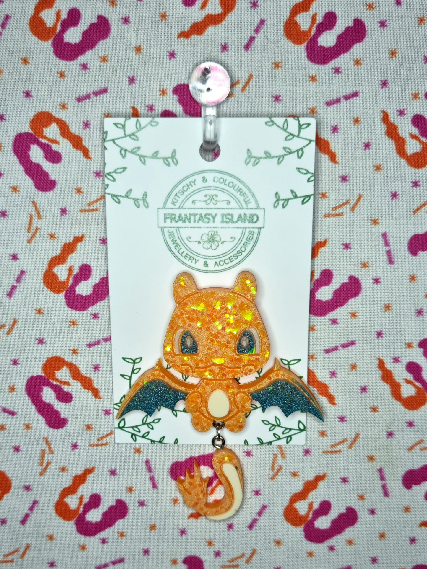 Charizard Brooch