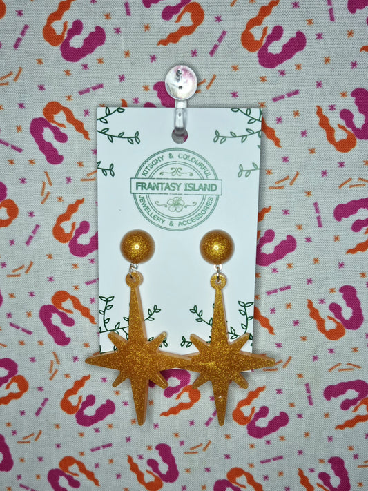 Warm Gold Starbursts