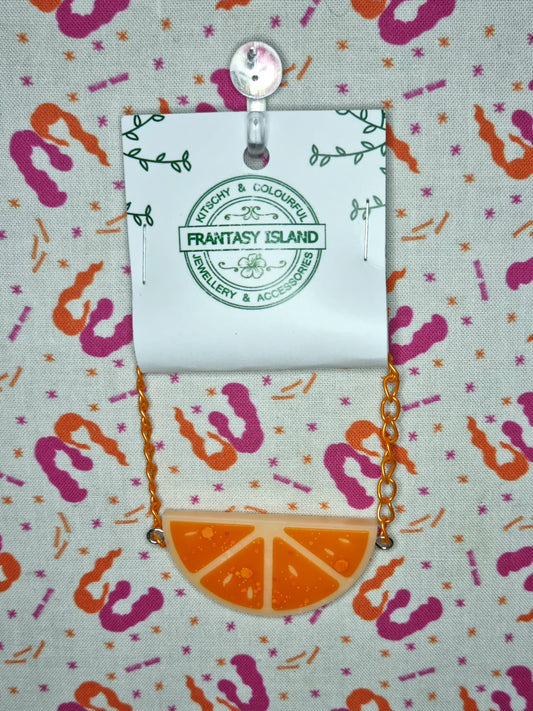 Orange Slice Necklace