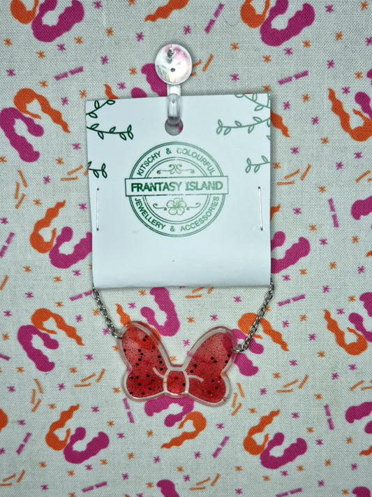 Minnie Bow Necklace