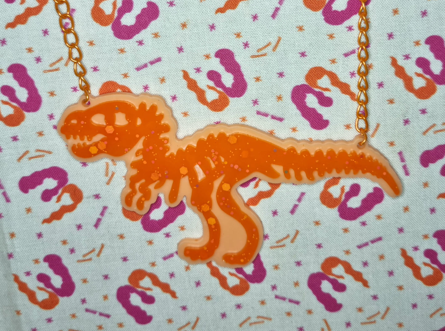 T-Rex Skeleton Necklace