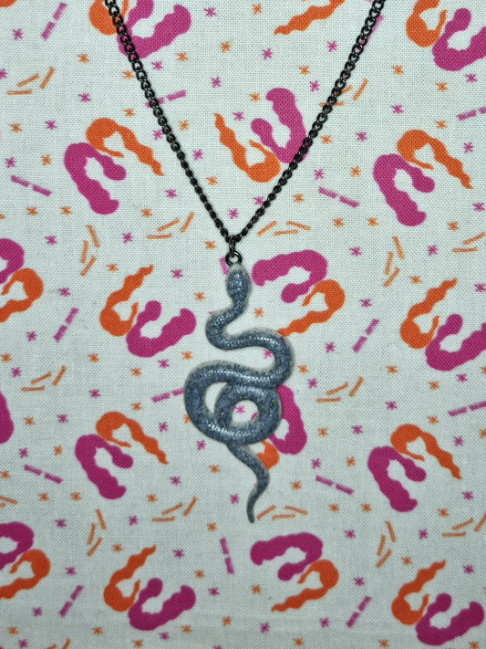Grey Snake Necklace