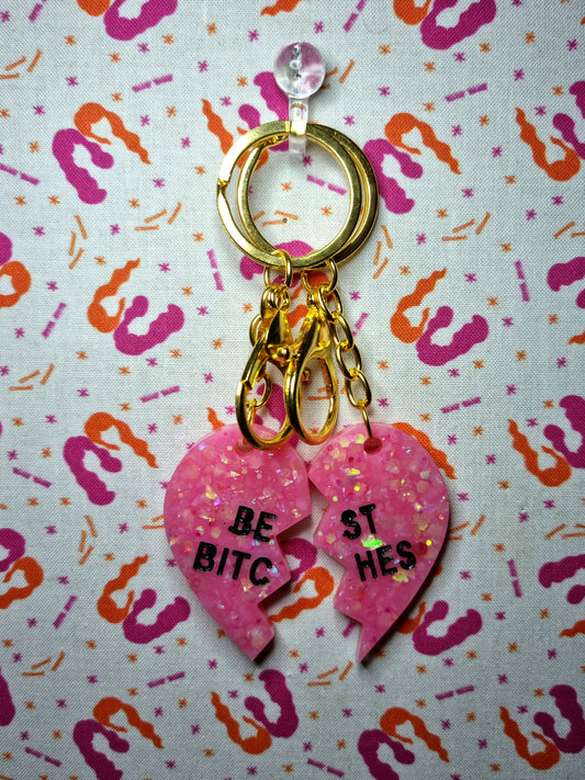 Best Bitches Keychain Set