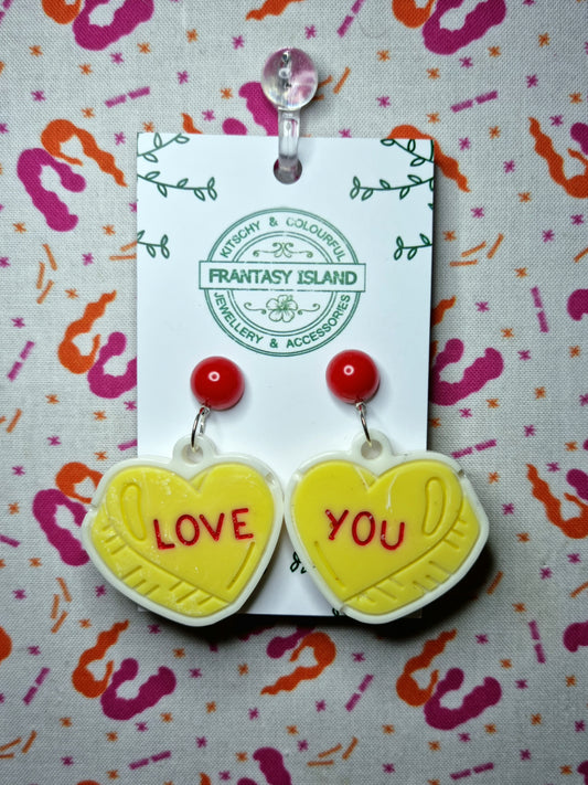 Love You Candy Heart Drops