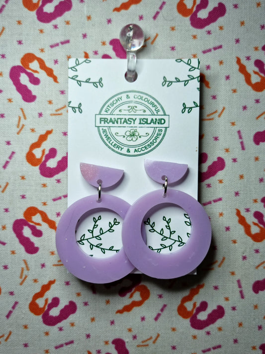 Opaque Lavender Hoops