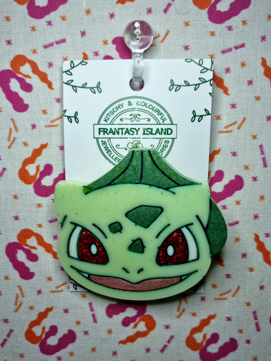 Bulbasaur Face Brooch