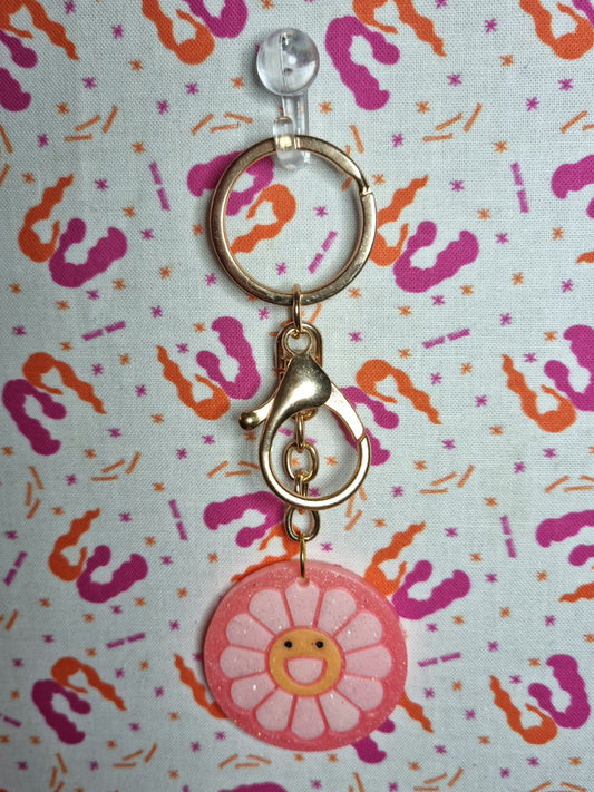 Smiling Daisy Keychain