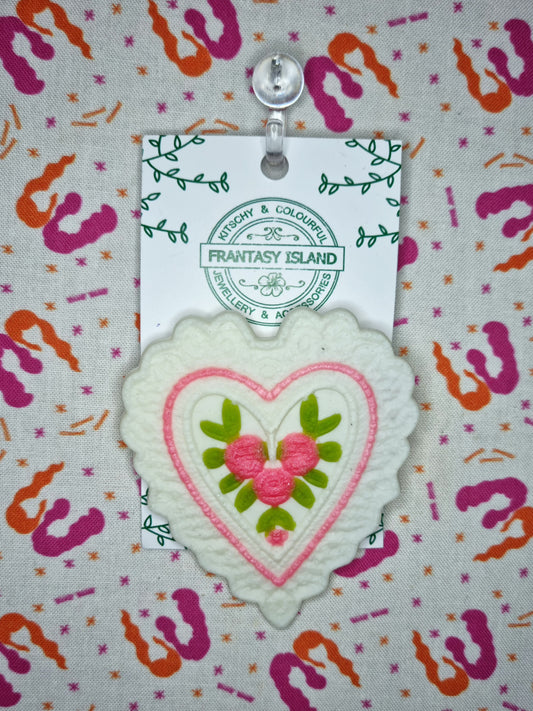 Lace Heart Brooch