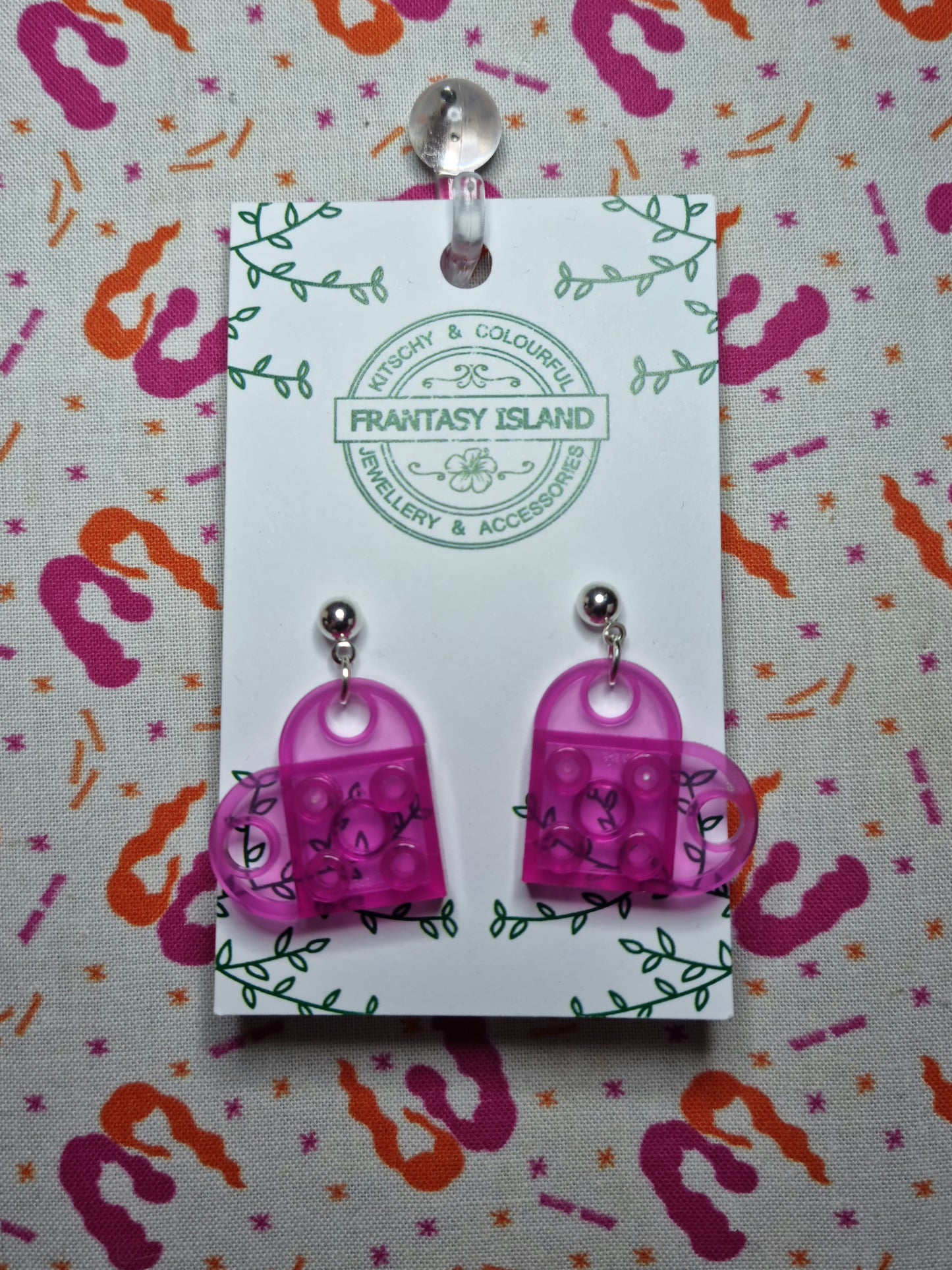 Lego Heart Earrings
