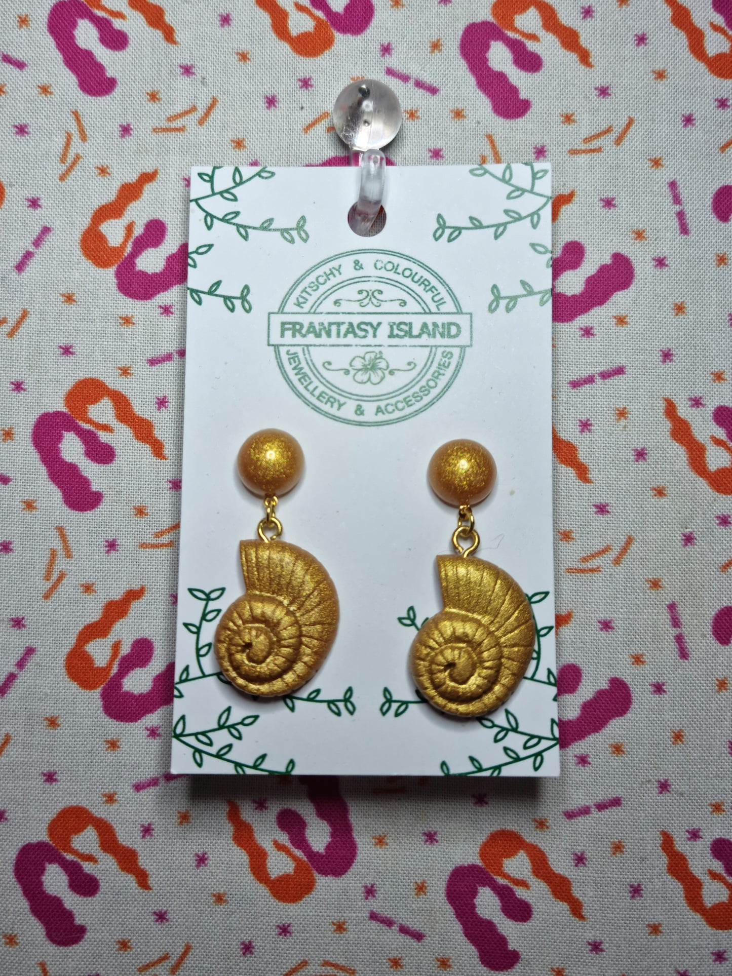 Warm Gold Shell Drops