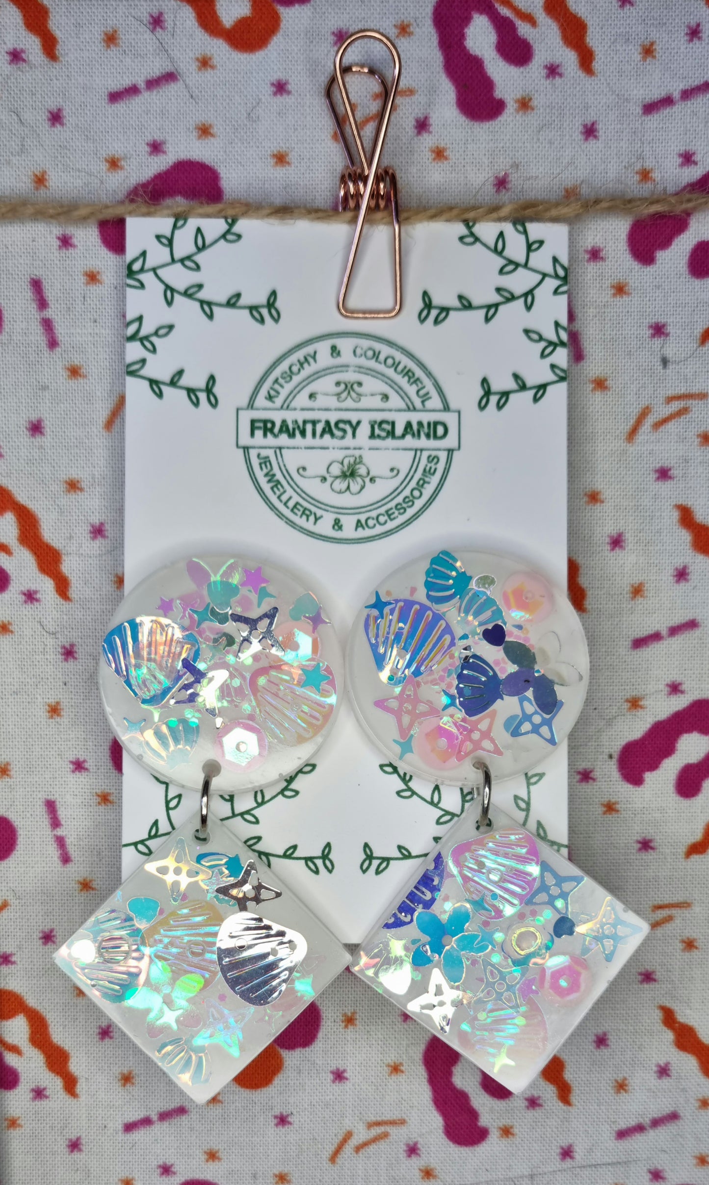 Geometric Mermaid Drops