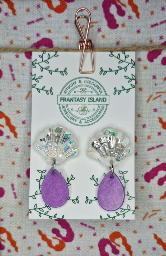 Mermaid Baroque Shell Teardrops