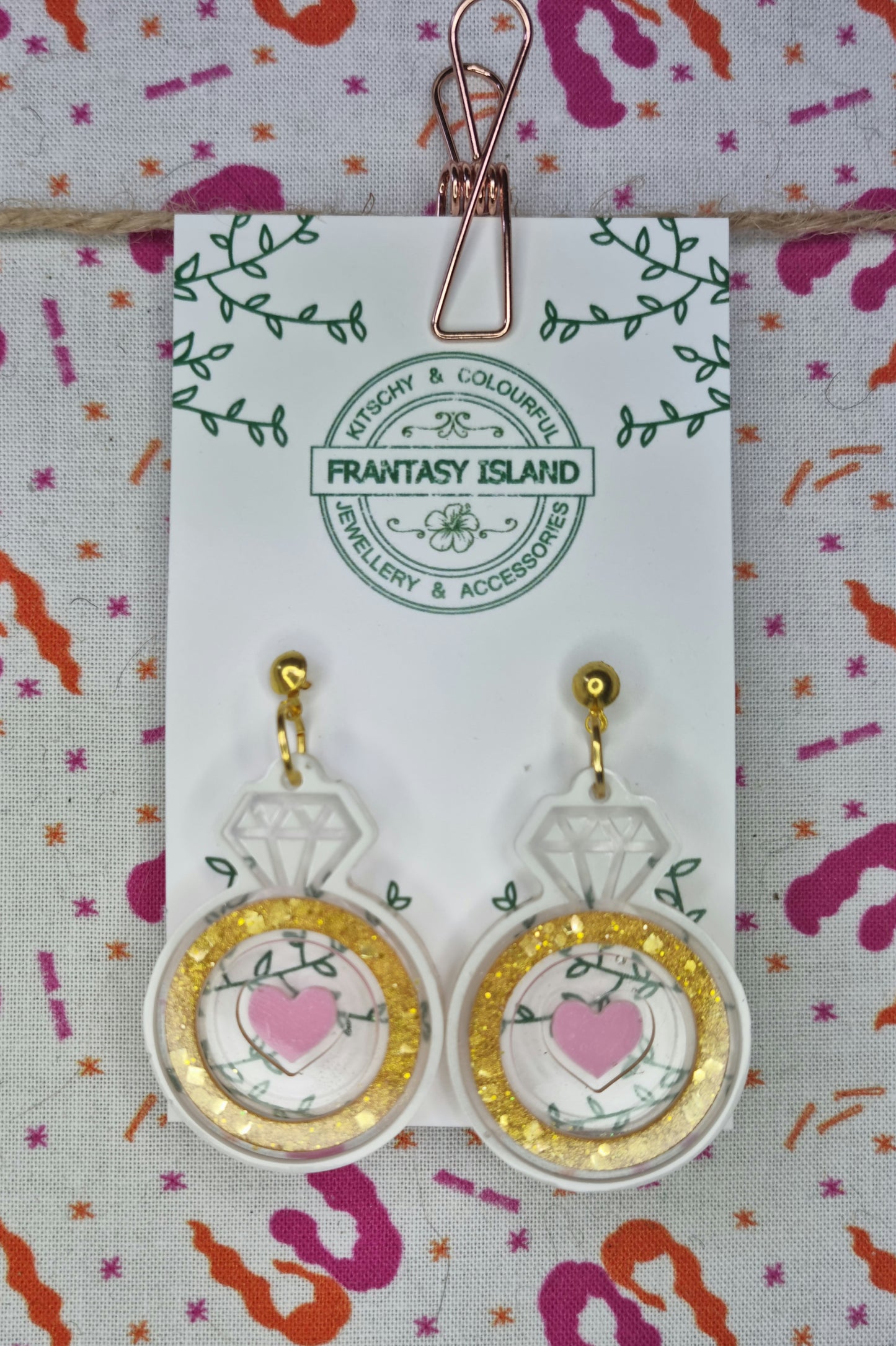 Diamond Ring Earrings