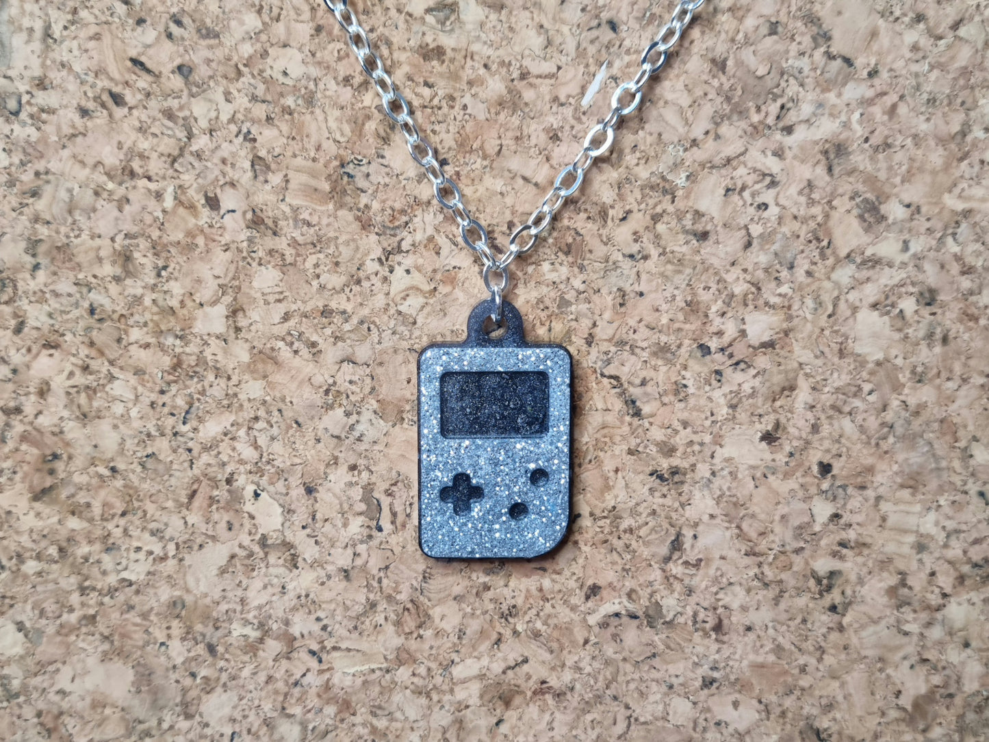 Retro GameBoy Silhouette Necklace