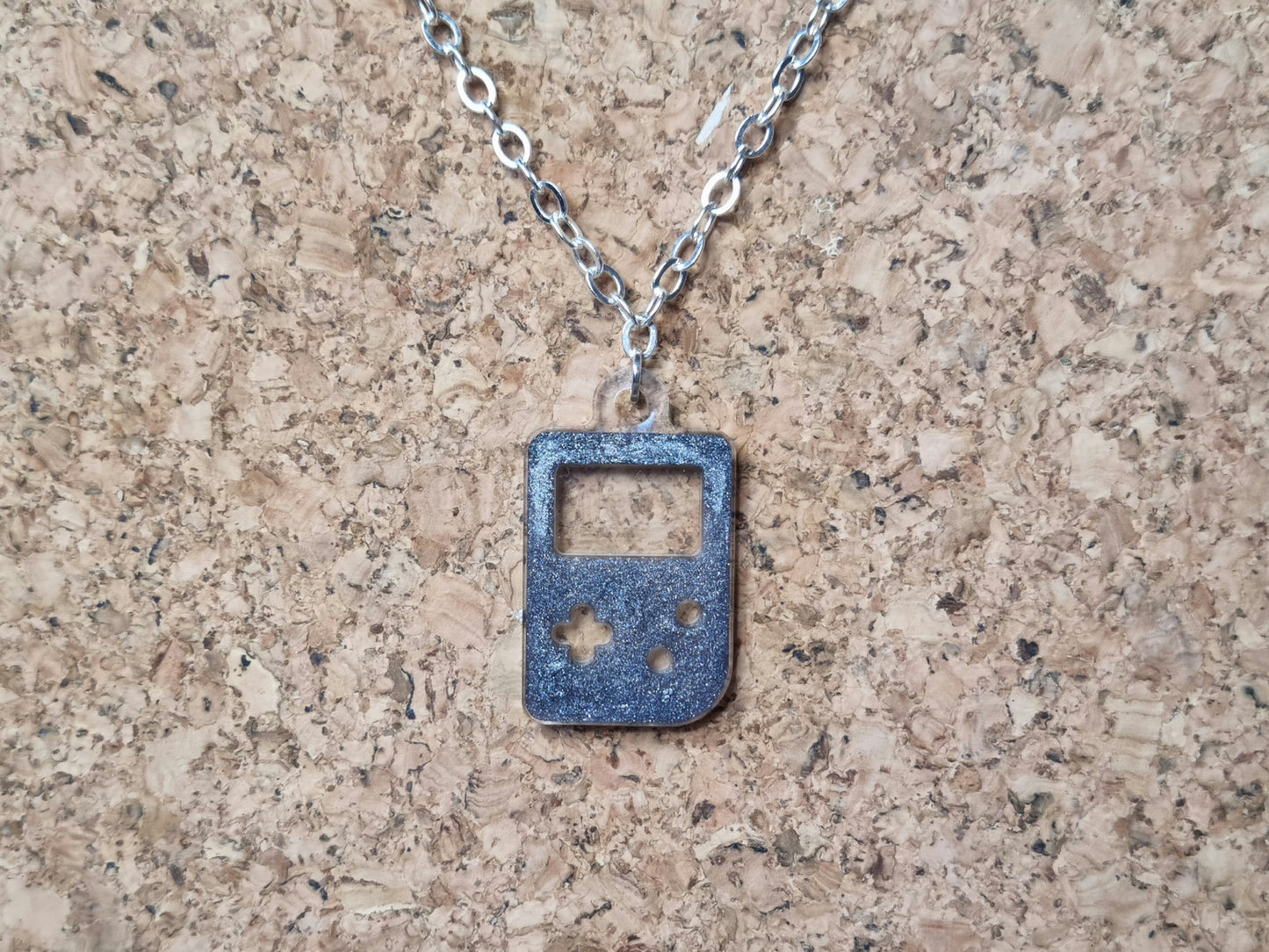 Retro GameBoy Silhouette Necklace