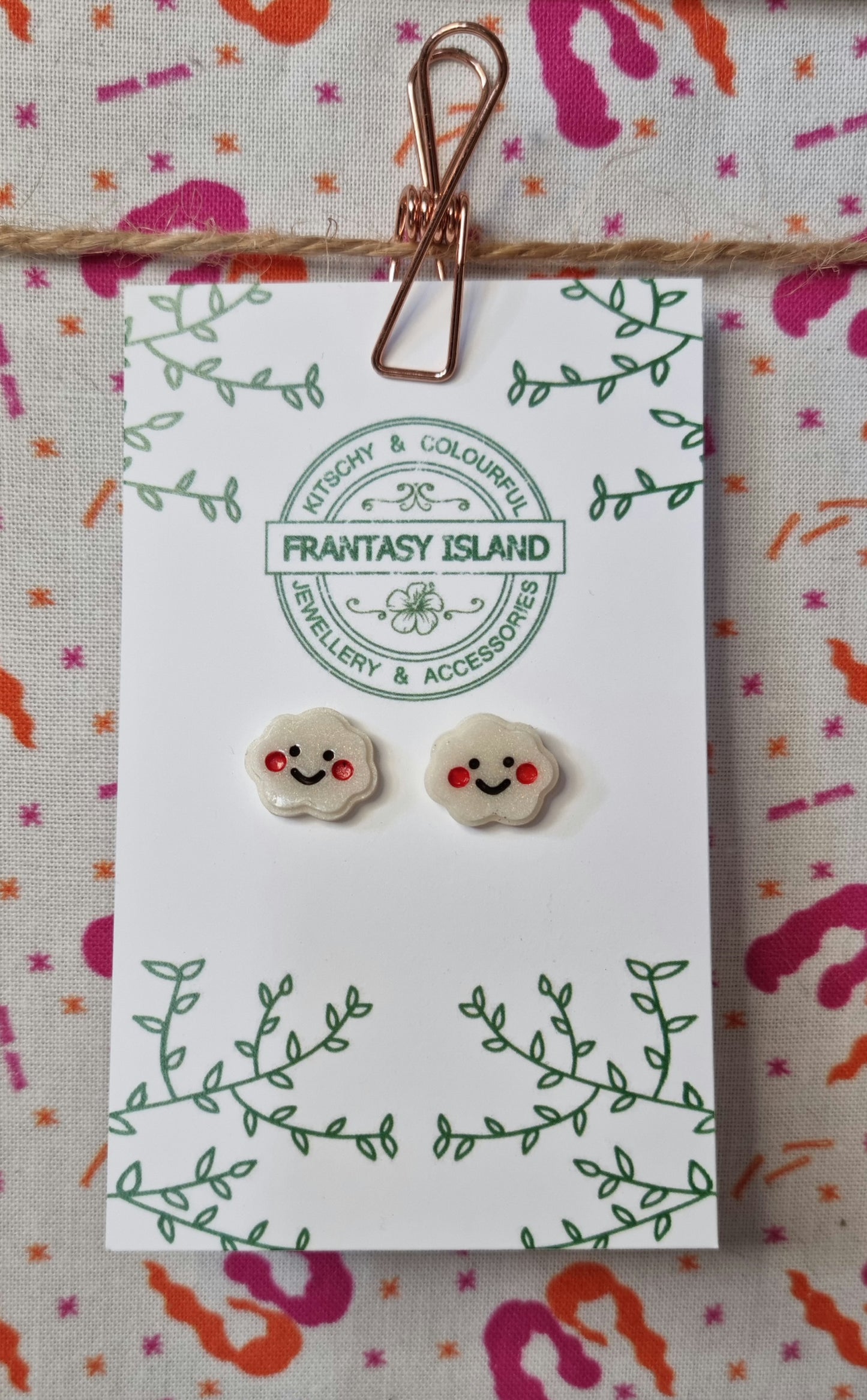 Kawaii Cloud Studs