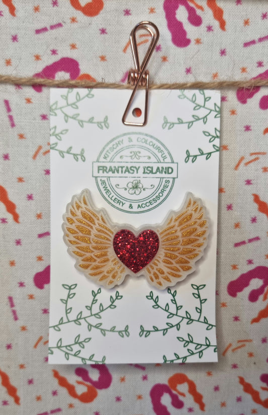 Heart Wing Pin
