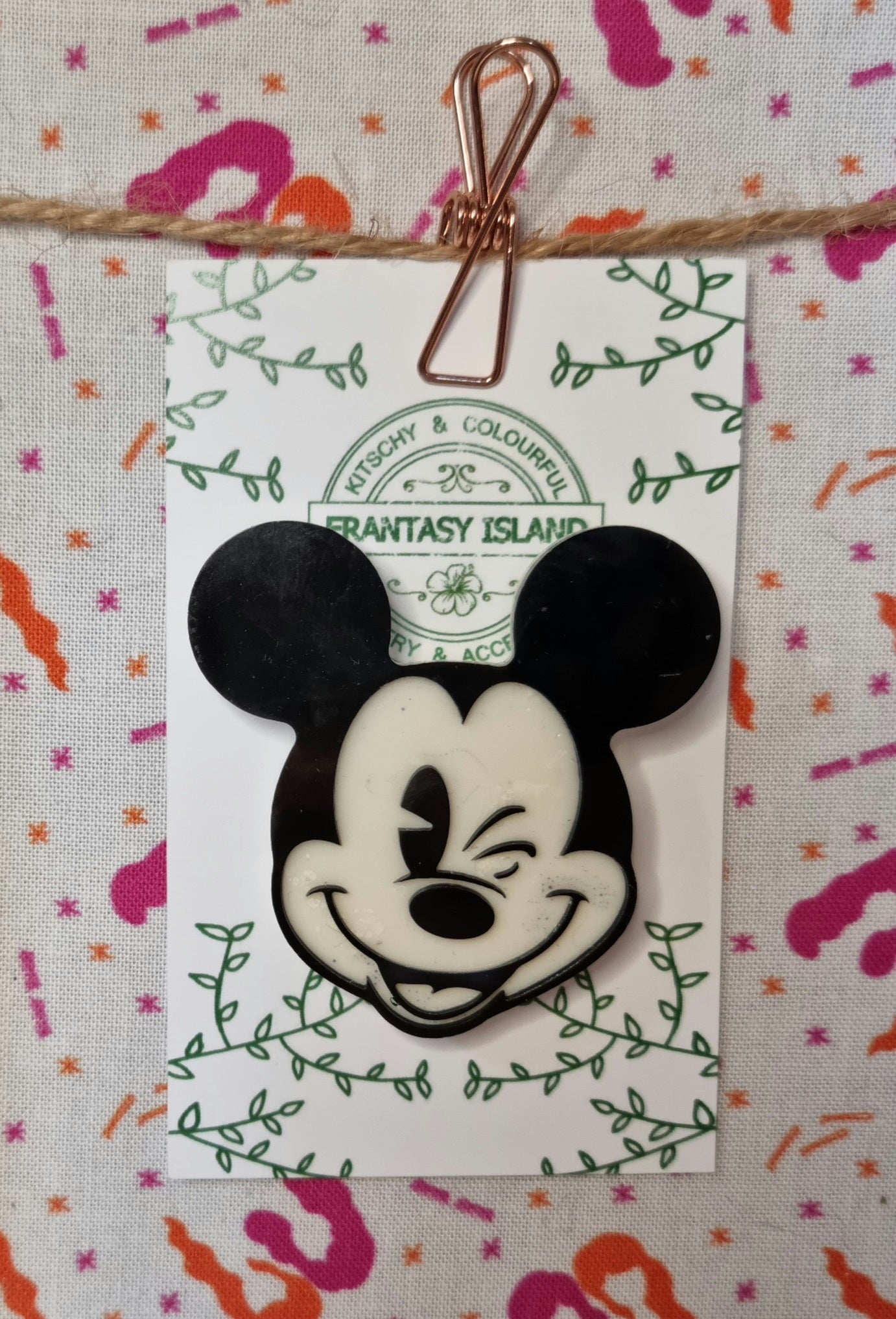 Mickey Face Brooch