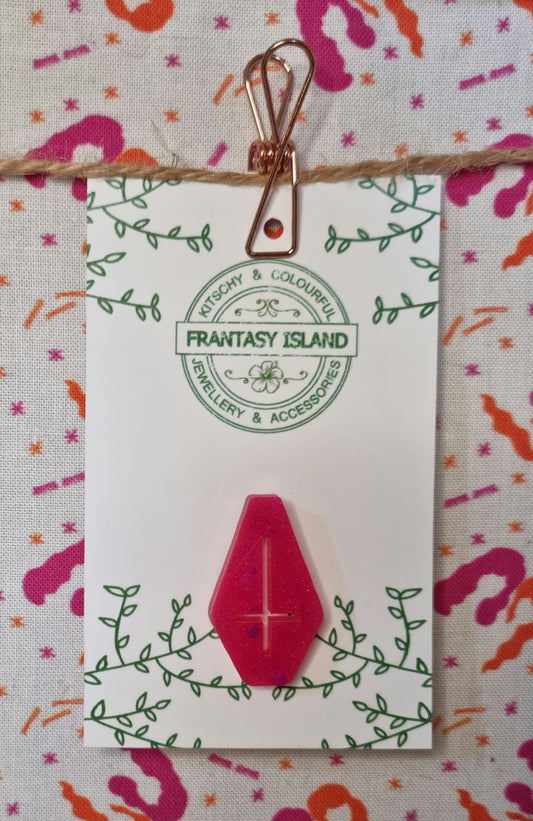 Pink Coffin Pin
