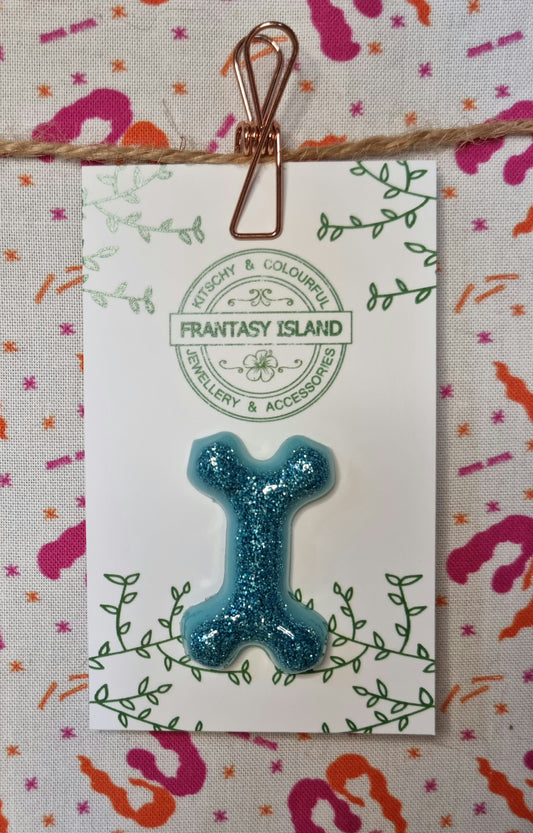 Baby Blue Bone Pin