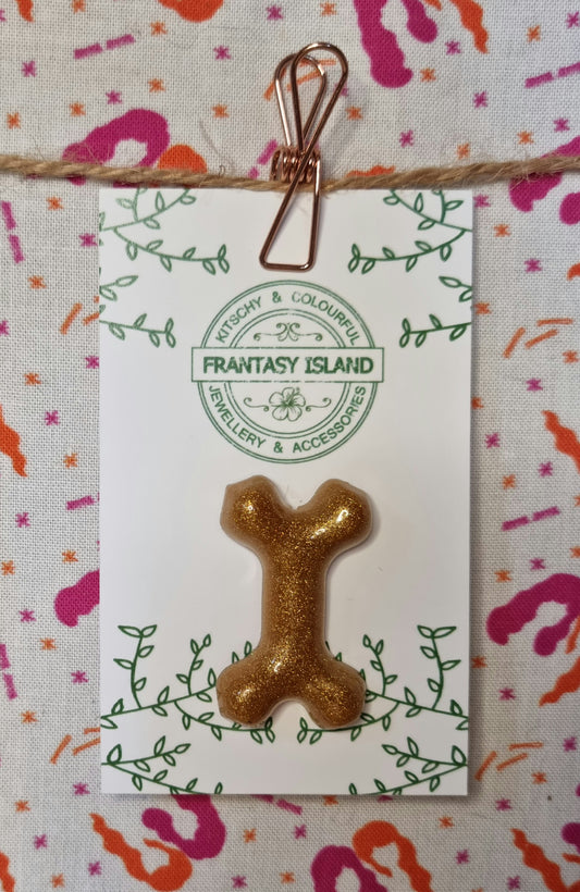 Warm Gold Bone Pin