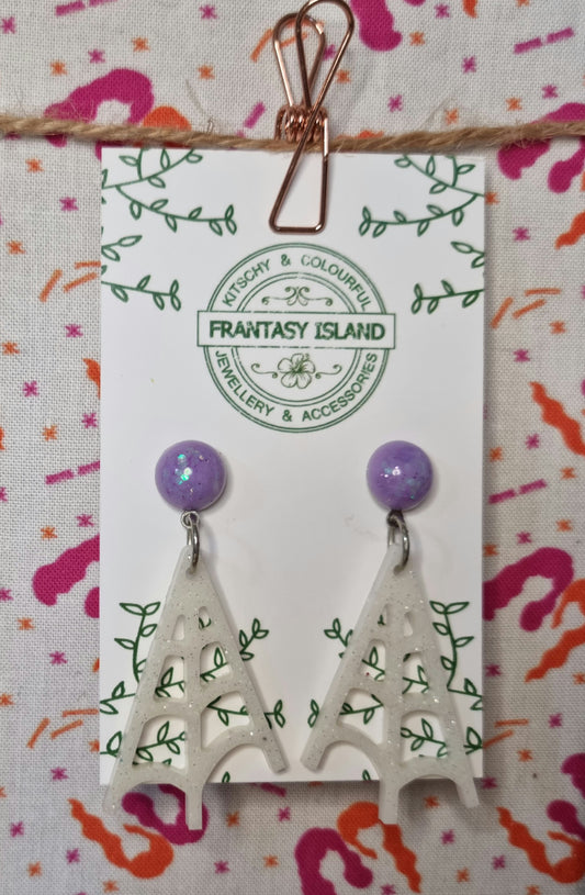 Lilac & White Spiderwebs
