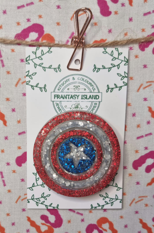 Cap's Shield Brooch