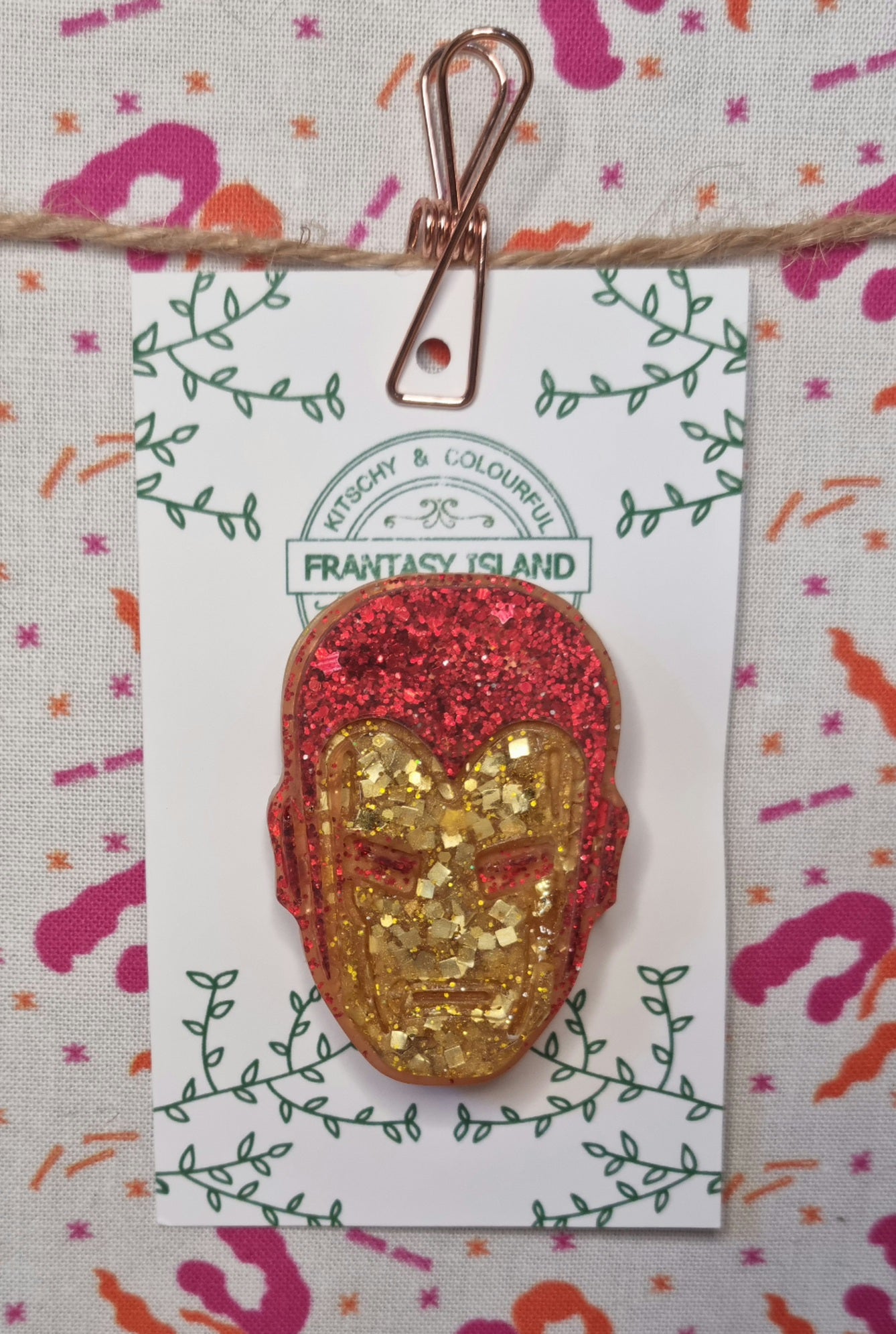 Iron Man Brooch