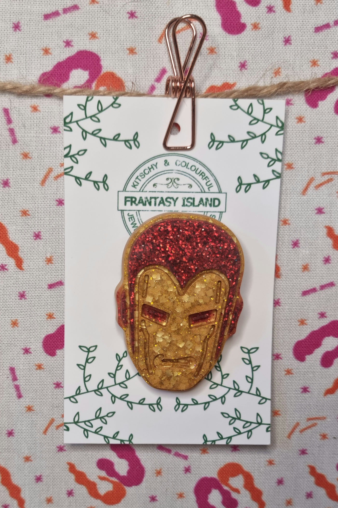 Iron Man Brooch