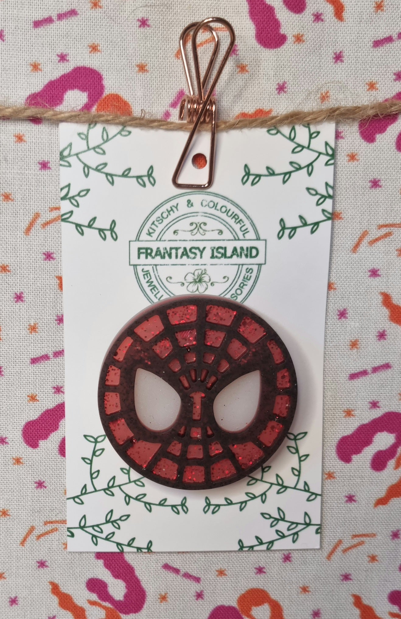 Spiderman Brooch