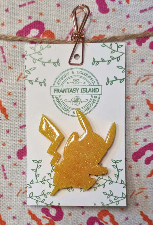 Pikachu Silhouette Pin