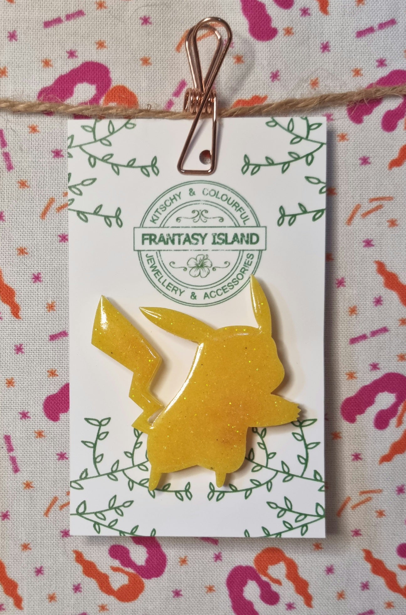 Pikachu Silhouette Pin