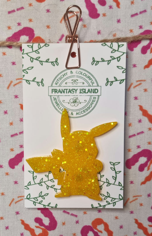 Pikachu Silhouette Pin