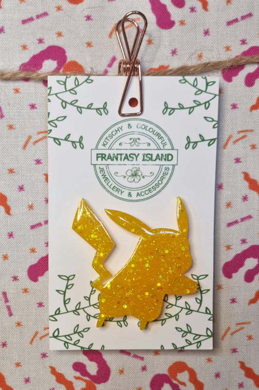 Pikachu Silhouette Pin