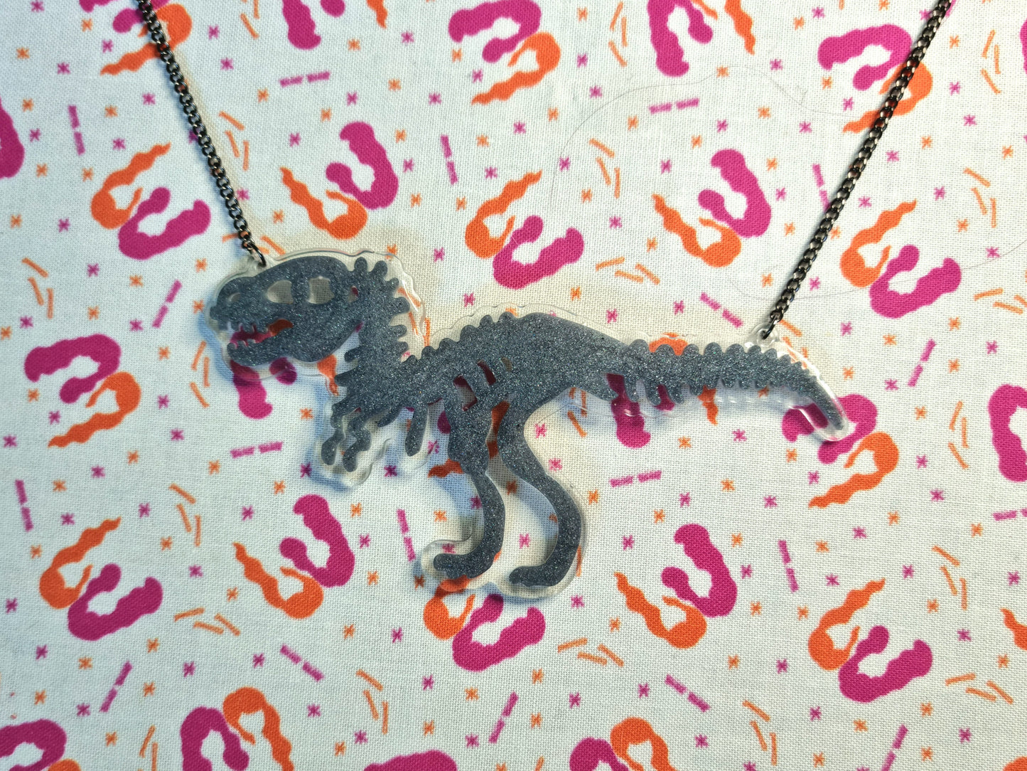 T-Rex Skeleton Necklace