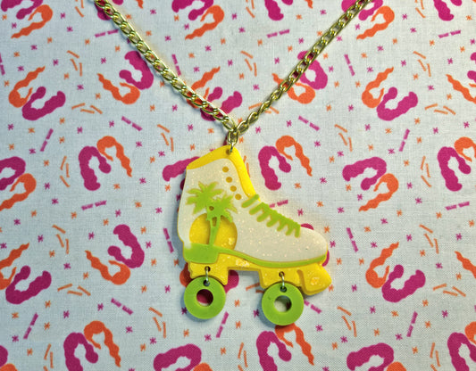 Retro Roller Skate Necklace