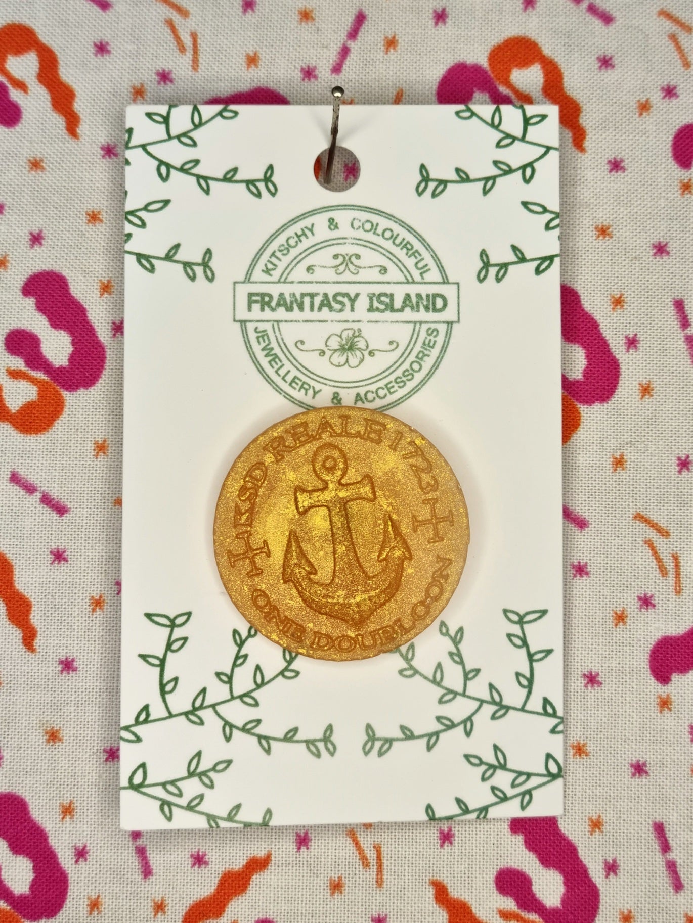 Gold Dubloon Pin