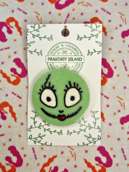 Sally Brooch - Green